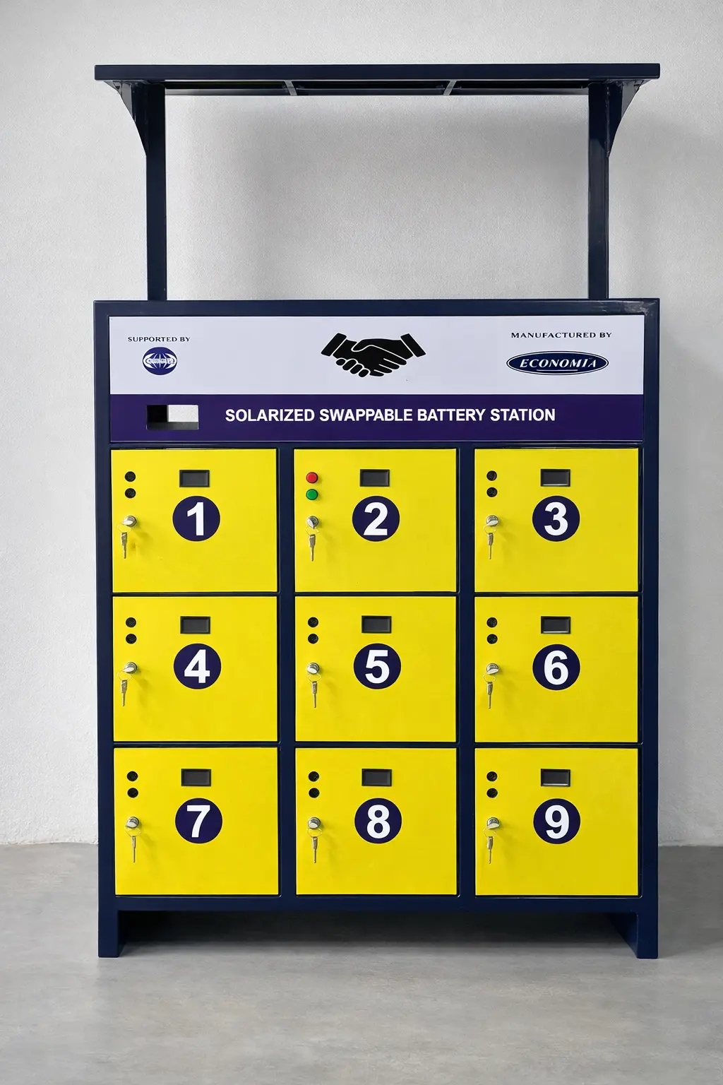 Swappable battery swap station preview